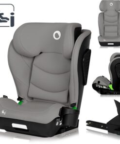 Lionelo Neal i-Size – Autostoel 100-150 cm – ISOFIX of autogordel – Verstelbare hoofdsteun (10 standen) – Kantelbare rugleuning (4 standen) – Side Impact Protection – Bekerhouder – EPP/EPS schuim – Afneembare hoes – Comfortabel & universeel