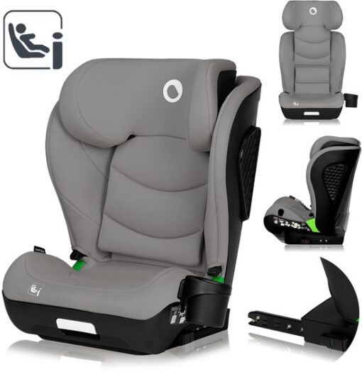 Lionelo Neal i-Size – Autostoel 100-150 cm – ISOFIX of autogordel – Verstelbare hoofdsteun (10 standen) – Kantelbare rugleuning (4 standen) – Side Impact Protection – Bekerhouder – EPP/EPS schuim – Afneembare hoes – Comfortabel & universeel