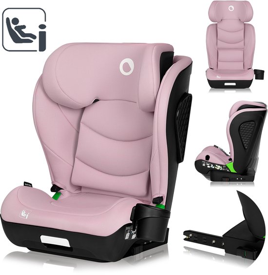 Lionelo Neal i-Size – Autostoel 100-150 cm – ISOFIX of autogordel – Verstelbare hoofdsteun (10 standen) – Kantelbare rugleuning (4 standen) – Side Impact Protection – Bekerhouder – EPP/EPS schuim – Afneembare hoes – Comfortabel & universeel