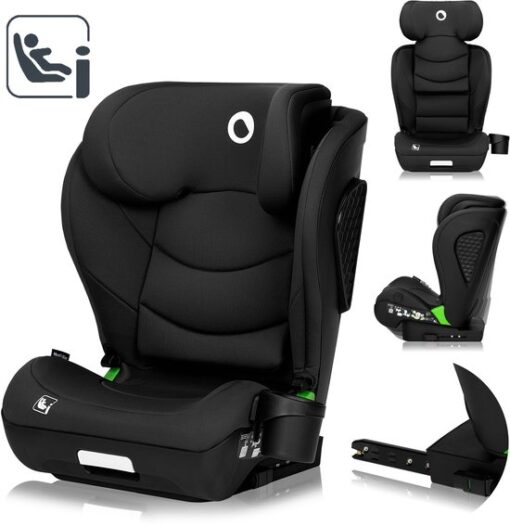 Lionelo Neal i-Size – Autostoel 100-150 cm – ISOFIX of autogordel – Verstelbare hoofdsteun (10 standen) – Kantelbare rugleuning (4 standen) – Side Impact Protection – Bekerhouder – EPP/EPS schuim – Afneembare hoes – Comfortabel & universeel