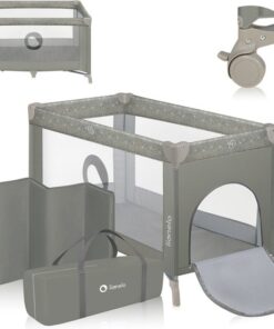 Lionelo Stefi - Meegroeibed - Campingbedje - 125x65cm - tot 15kg - Co-sleeper - Transporttas