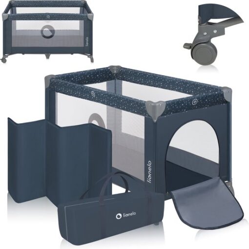 Lionelo Stefi - Meegroeibed - Campingbedje - 125x65cm - tot 15kg - Co-sleeper - Transporttas
