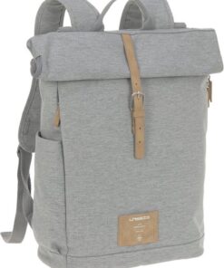 Lässig - Verzorgingstas - Rolltop Rugzak - Green Label - Grijs Melange - Limited Edition
