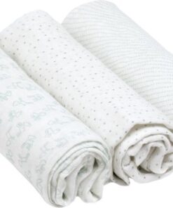 Lässig bamboo swaddle & burp doek / luier 80x80cm lela mint - 3 stuks