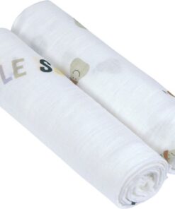 Lässig Hydrofiele luier Heavenly soft Swaddle / luier XL 2 stuks, 120 x 120 cm - Happy Fruits Pear