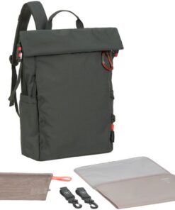 Lässig Luiertas Rugzak Outdoor Rolltop Green Label Dark Olive