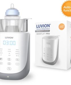 LUVION® Smartlift PRO Flessenwarmer - 60 in 1 Slimme Flessenwarmer – Makkelijk en precies in te stellen voor elk flesje - Het flesje komt automatisch omhoog uit de flessenwarmer zodra deze op temperatuur is