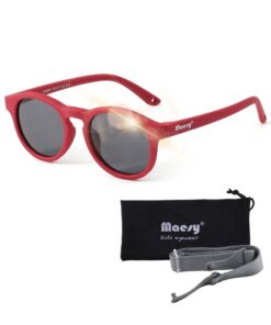 Maesy Baby Zonnebril Bowi - 1 t/m 3 jaar - Elastiek - Flexibel - UV400 Bescherming - Zonnebril Kind - Rood
