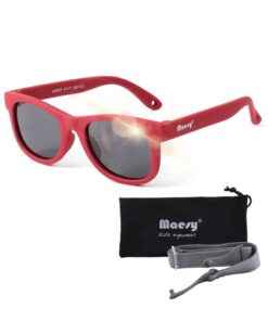 Maesy Baby Zonnebril Indi – 0 t/m 2 Jaar - Elastiek - Flexibel - UV400 Bescherming - Zonnebril Kind - Rood