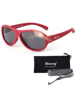 Maesy Baby Zonnebril Joya - 0 t/m 2 Jaar - Elastiek - Flexibel - UV400 Bescherming - Rood