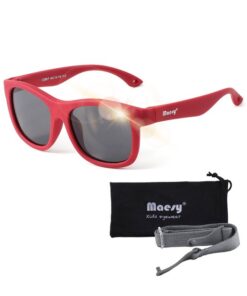 Maesy Baby Zonnebril Luca - 1 t/m 3 jaar - Elastiek - Flexibel - UV400 Bescherming - Zonnebril Kind - Rood