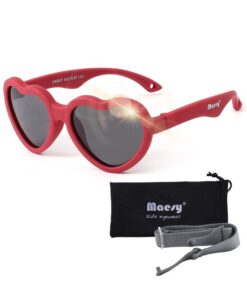 Maesy Baby Zonnebril Maes - 0 t/m 2 Jaar - Elastiek - Flexibel - UV400 Bescherming - Rood