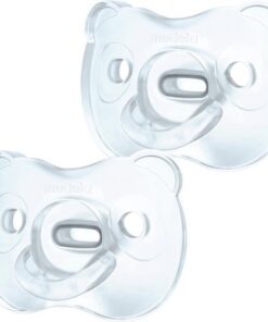 Medela Baby Fopspeen Soft Silicone Superzacht lichtgewicht eendelig - Soft Blue - 6-18 maanden - 2 stuks