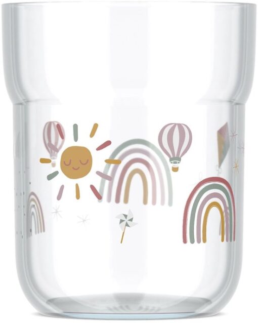 Mepal Mio kinderglas - 250 ml - Makkelijk vast te houden - Kinderservies - Sunshine & Rainbow