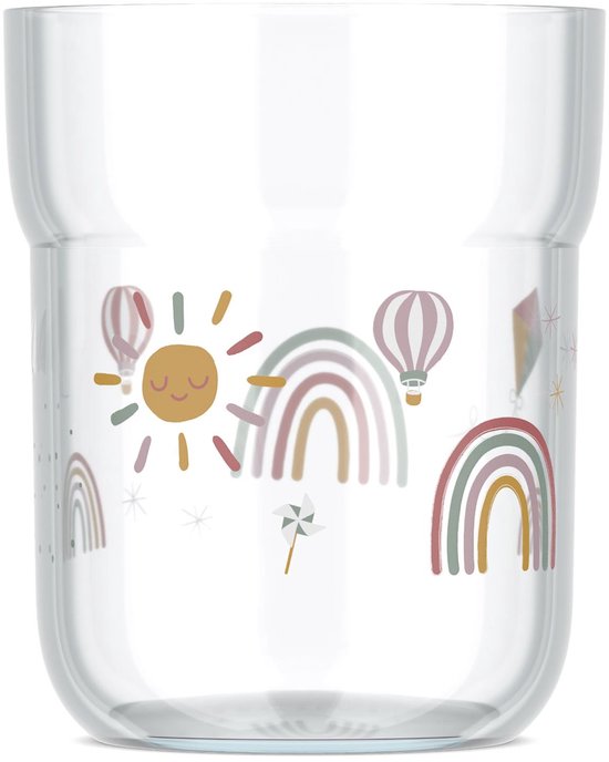 Mepal Mio kinderglas - 250 ml - Makkelijk vast te houden - Kinderservies - Sunshine & Rainbow