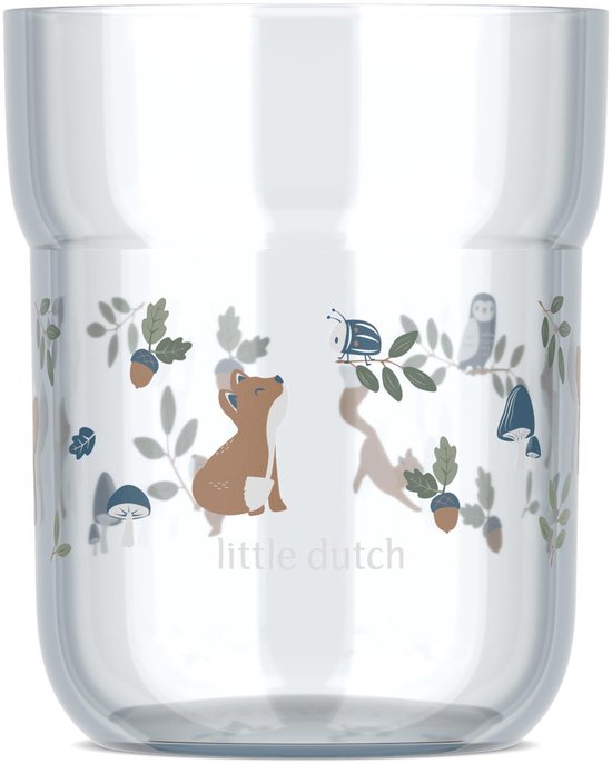 Mepal Mio kinderglas Little Dutch - 250 ml - Makkelijk vast te houden - Kinderservies - Forest Friends