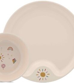 Mepal Mio kinderservies set - 6-delig - Kraamcadeau - Kinderservies - Sunshine & Rainbow