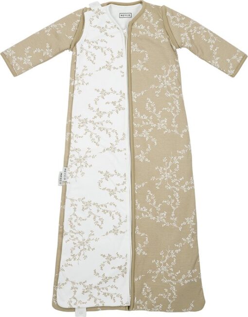 Meyco Baby Branches baby slaapzak 4 seizoenen - sand - 3.0 TOG