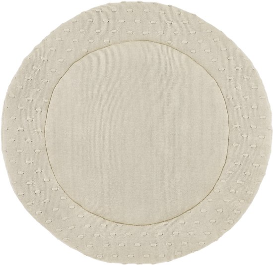 Meyco Baby Knots boxkleed rond - soft sand - ⌀95cm
