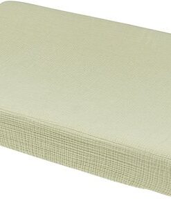 Meyco Baby Uni aankleedkussenhoes - pre-washed hydrofiel - soft olive - 50x70cm