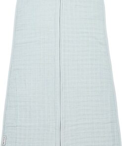 Meyco Baby Uni baby zomerslaapzak - pre-washed hydrofiel - grey blue - 60cm - 0.5 TOG