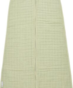 Meyco Baby Uni baby zomerslaapzak - pre-washed hydrofiel - soft olive - 60cm - 0.5 TOG