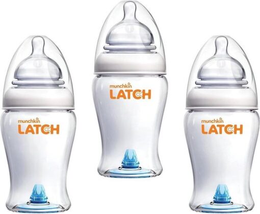 Munchkin Babyfles - 3-pack Latch bottle - baby fles 240ml - Anti-Colic babyflesje