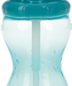 Nûby - Flip-It beker met zacht silicone rietje - Aqua - 360ml - 12+ maanden