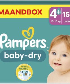 Pampers - Baby Dry - Maat 4+ - Maandbox - 152 stuks - 10/15 KG