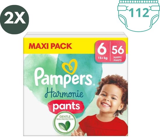 Pampers - Harmonie Pants - Maat 6 - Big Pack - 112 stuks - 15+ KG