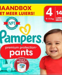 Pampers - Premium Protection Pants - Maat 4 - Maandbox - 144 stuks - 9/15 KG