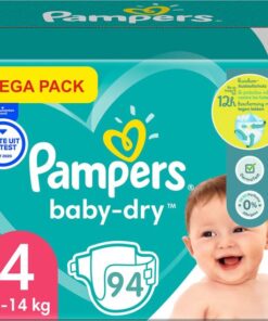 Pampers Baby Dry Luiers Maat 4 (9-14 kg) - 94 Stuks