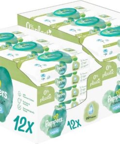 Pampers Harmonie Aqua babydoekjes - 1152 billendoekjes - 24 x 48 doekjes - 0% plastic