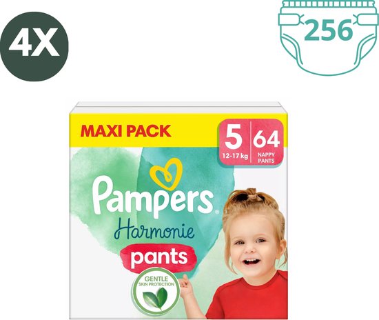 Pampers Harmonie Pants - maat 5 - 256 luierbroekjes (12-17kg)