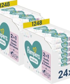 Pampers Sensitive Billendoekjes - 0% plastic - 2496 Babydoekjes