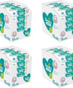 Pampers Sensitive Billendoekjes - 60 Pakken - 4800 babydoekjes