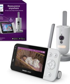 Philips Avent Babyfoon met camera en app - Lichtgrijs - Babymonitor - SCD921/26