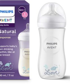 Philips Avent Natural Response 1 babyfles – 330 ml – flow 4 - schildpad - SCY906/11