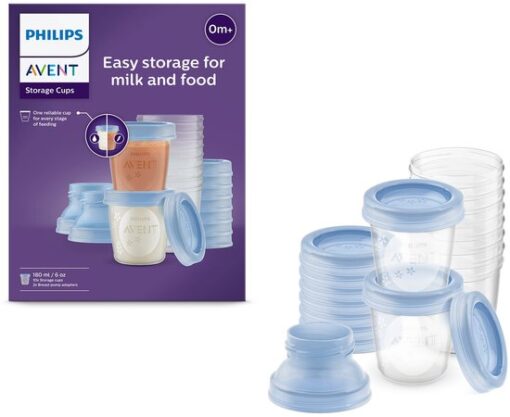 Philips Avent SCF618/10 Bewaarbekers voor babyvoeding - 180 ml - 10 stuks