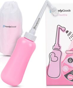 PurelyGoods® Peri Bottle - Draagbare Bidet - Vaginale Douche - Perineum - Zwanger - Postpartum Spoelfles - 450ML - Roze