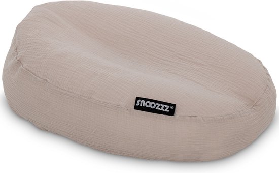Snoozzz Relax hoes voor voedingskussen - maakt van je voedingskussen een babynestje - 100% katoen - Sand