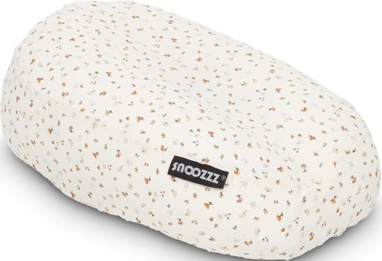 Snoozzz Relaxhoes voor voedingskussen zwangerschapskussen - 100% katoen van zachte Hydrofiel - Flower
