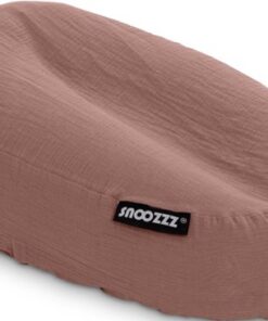 Snoozzz Relaxhoes voor voedingskussen zwangerschapskussen - 100% katoen van zachte Hydrofiel - Chestnut