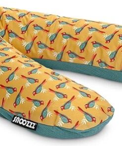 Snoozzz Voedingskussenhoes - Hoes voor voedingskussen zwangerschapskussen -100% katoen- 185 cm - Liki