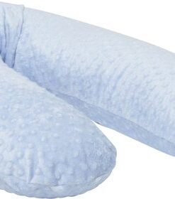 Snoozzz Zwangerschapskussen Zijslaapkussen Lichaamskussen Premium kwaliteit - 185 cm - microparel vulling - luxe draagtas- Blauw Dots