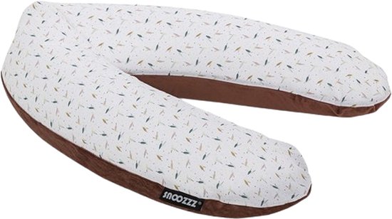 Snoozzz Zwangerschapskussen Zijslaapkussen Lichaamskussen Premium kwaliteit - 185 cm - microparel vulling - luxe draagtas - Zachte velvet met katoen - Duvia
