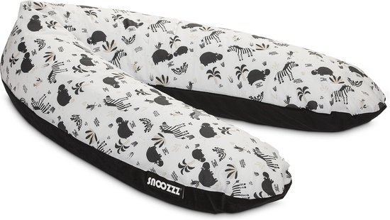 Snoozzz Zwangerschapskussen Zijslaapkussen Lichaamskussen Premium kwaliteit - 185 cm - microparel vulling - luxe draagtas - Zachte velvet met katoen - Hipzoo
