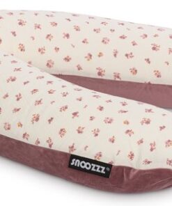 Snoozzz Zwangerschapskussen Zijslaapkussen Lichaamskussen Premium kwaliteit - 185 cm - microparel vulling- luxe draagtas - afneembare hoes van zachte velvet met katoen - Hope