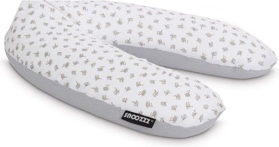Snoozzz Zwangerschapskussen Zijslaapkussen Lichaamskussen Premium kwaliteit - 185 cm - microparel vulling- luxe draagtas - afneembare hoes van hydrofiel katoen - Judy