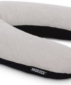 Snoozzz Zwangerschapskussen Zijslaapkussen Lichaamskussen Premium kwaliteit - 185 cm - microparel vulling- luxe draagtas - afneembare hoes van 100% katoen - Ligne